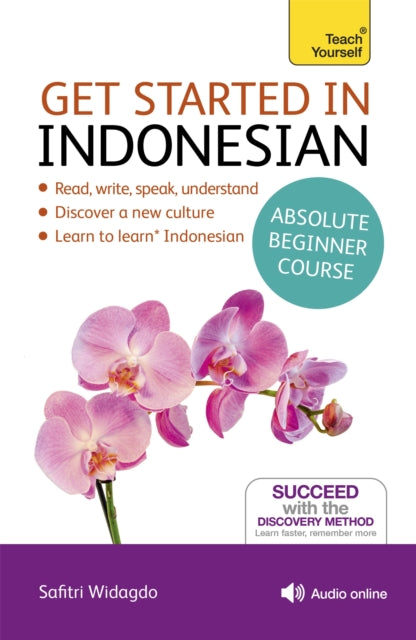 Book cover of: Get Started in Indonesian Absolute Beginner Course. By: Christopher Byrnes