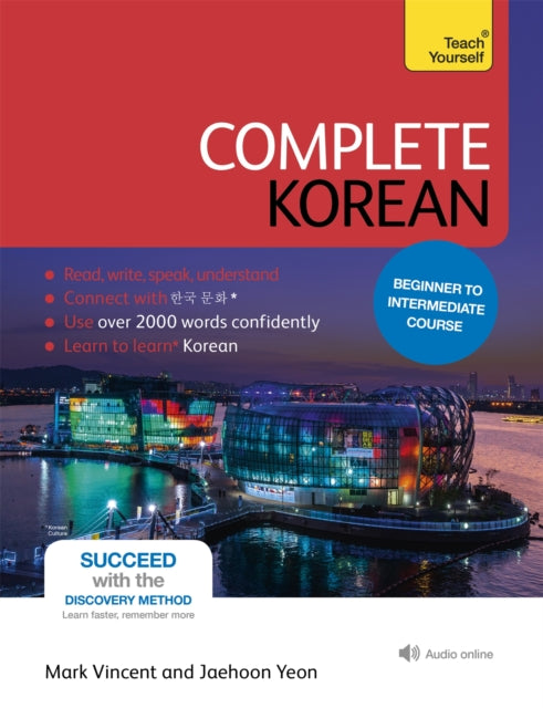 Book cover of: Complete Korean Beginner to Intermediate Course. By: Mark Vincent