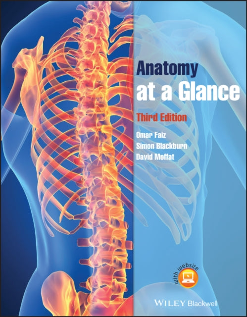 Book cover of: Anatomy at a Glance. By: Omar Faiz