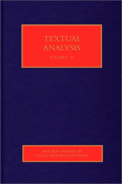 Book cover of: Textual Analysis. By: Martin W. Bauer