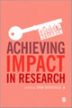 Book cover of: Achieving Impact in Research. By: Pam Denicolo