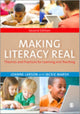 Book cover of: Making Literacy Real. By: Joanne Larson