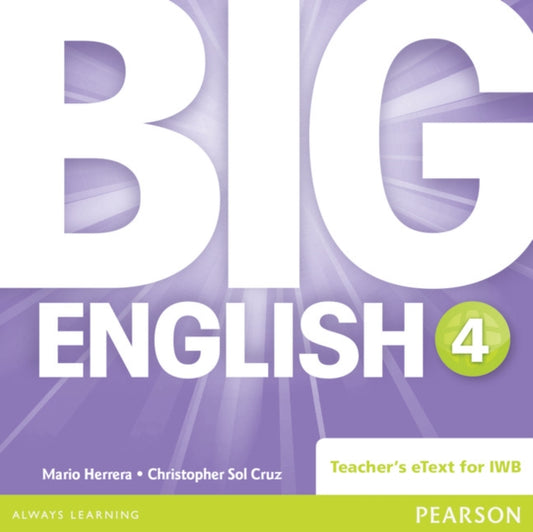 Book cover of: Big English 4 Teacher's eText CD-Rom. By: Mario Herrera