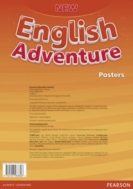 Book cover of: New English Adventure PL 3/GL 2 Posters