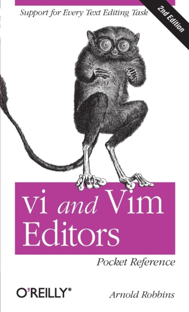 Book cover of: VI and VIM Editors Pocket Reference. By: Arnold Robbins
