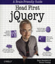 Book cover of: Head First jQuery. By: Ryan Benedetti
