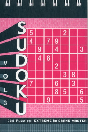 Sudoku Vol 3 Extreme to Grand Master