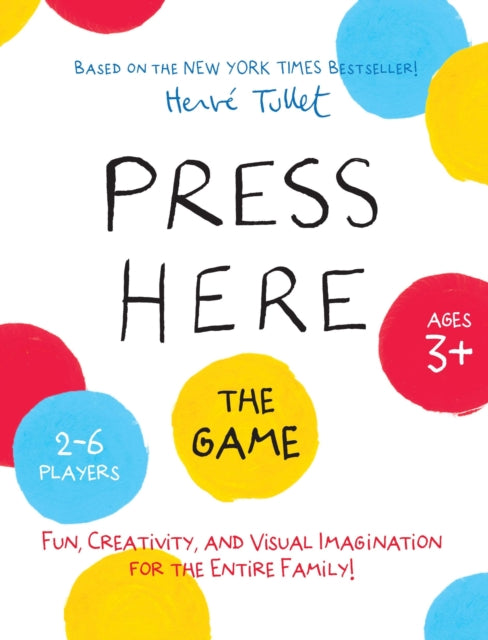 Book cover of: Press Here Game. By: Hervé Tullet
