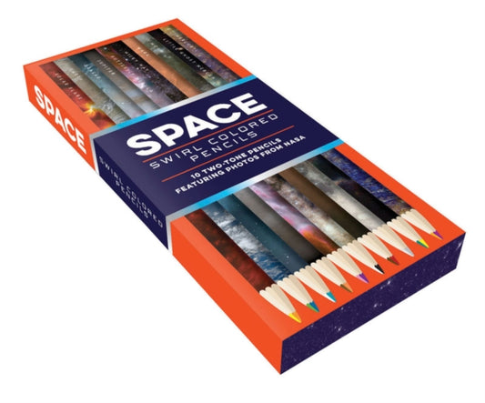 Book cover of: Space Swirl Colored Pencils. By: Chronicle Books Staff