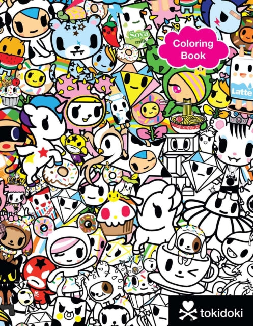 Book cover of: tokidoki Coloring Book. By: tokidoki