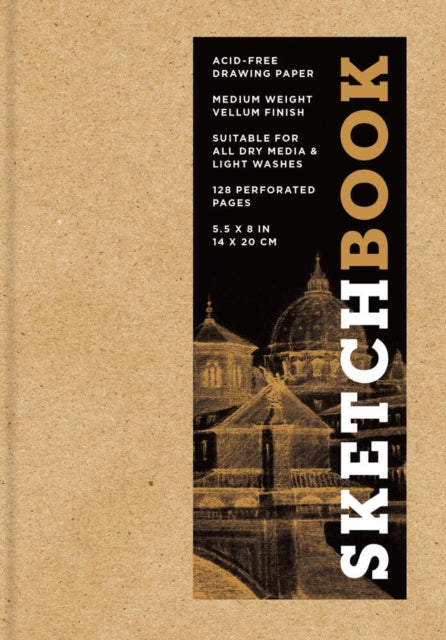 Book cover of: Sketchbook (basic small bound Kraft). By: Inc Sterling Publishing Co.