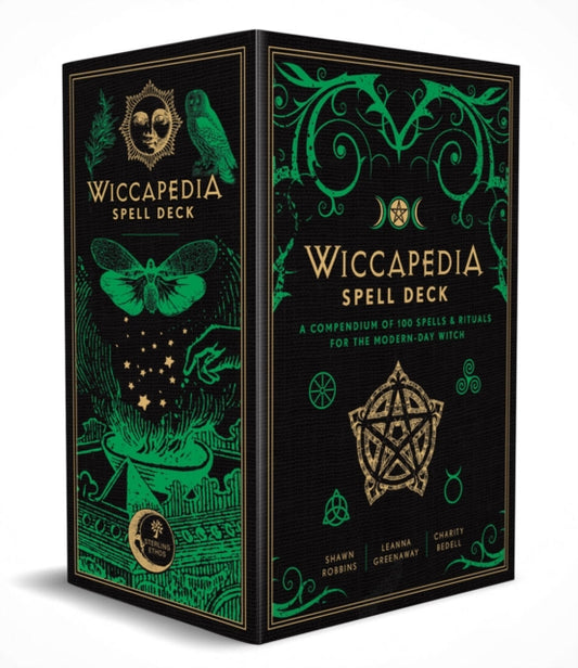Book cover of: Wiccapedia Spell Deck. By: Leanna Greenaway