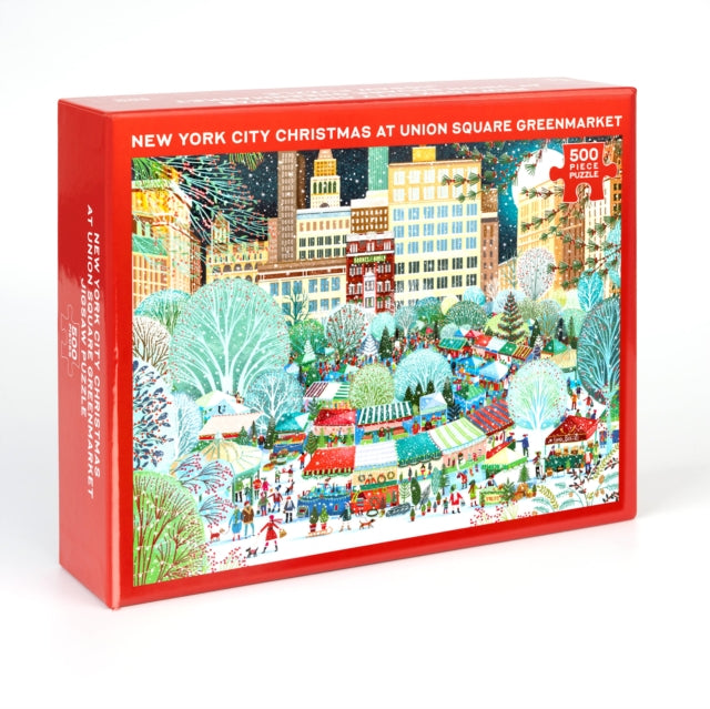 Book cover of: Christmas at Union Square Greenmarket Jigsaw Puzzle
