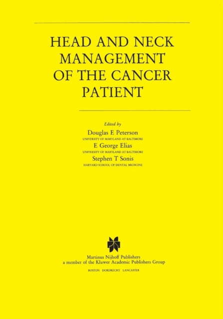 Book cover of: Head and Neck Management of the Cancer Patient. By: Douglas E. Peterson