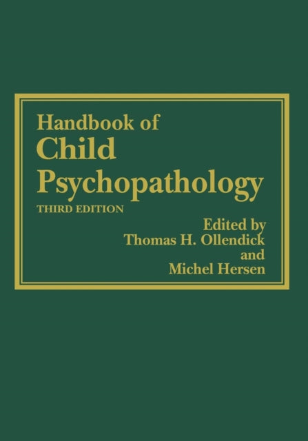 Book cover of: Handbook of Child Psychopathology. By: Thomas H. Ollendick
