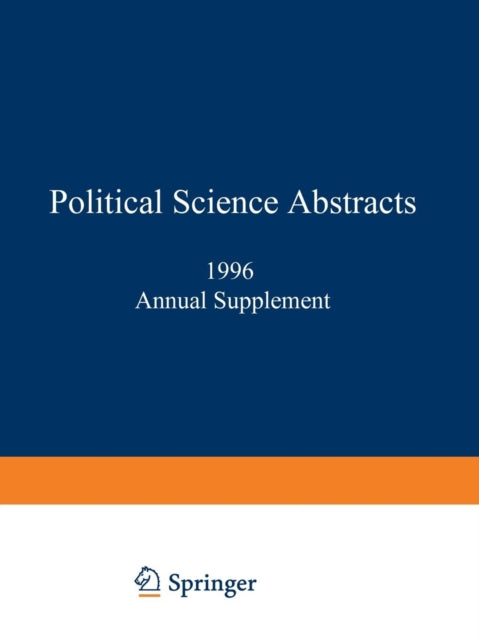 Book cover of: Political Science Abstracts. By: IFI/Plenum Data Company staff