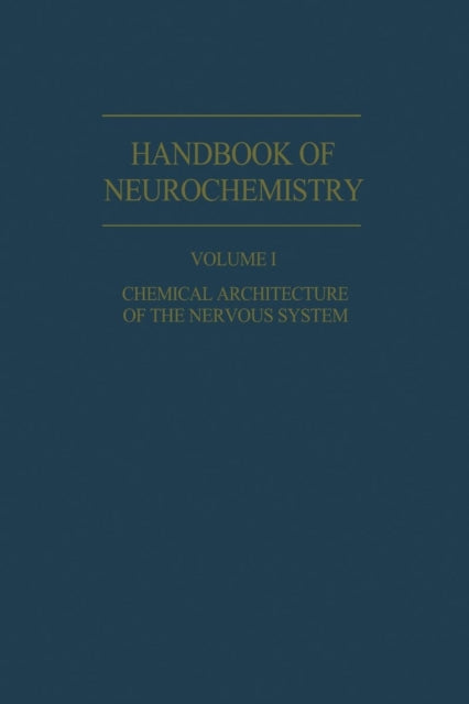 Book cover of: Chemical Architecture of the Nervous System. By: Abel Lajtha