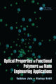 Book cover of: Optical Properties of Functional Polymers and Nano Engineering Applications. By: Vaibhav Jain