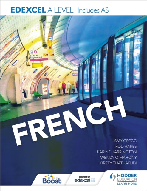 Book cover of: Edexcel A level French (includes AS). By: Karine Harrington