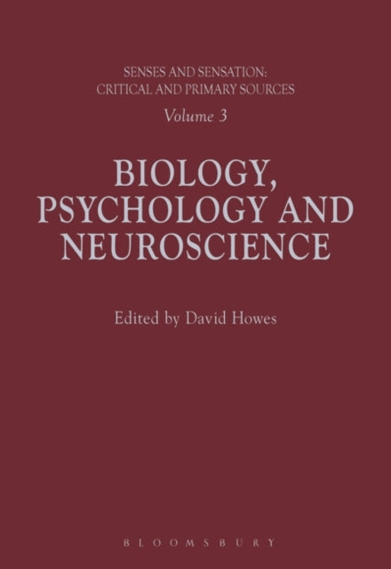 Book cover of: Senses and Sensation: Vol 3. By: David Howes