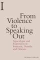 Book cover of: From Violence to Speaking Out. By: Leonard Lawlor