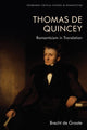 Book cover of: Thomas De Quincey, Dark Interpreter. By: Brecht de Groote
