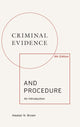 Book cover of: Criminal Evidence and Procedure: an Introduction. By: Alastair Brown