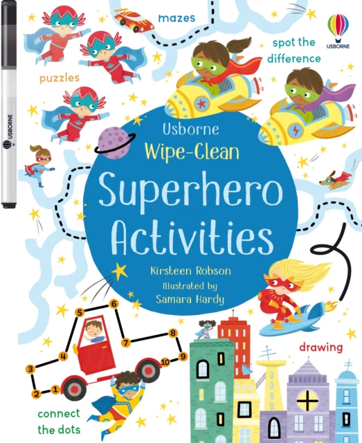 Book cover of: Wipe-Clean Superhero Activities