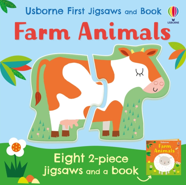Book cover of: Usborne First Jigsaws: Farm Animals. By: OLDHAM, MATTHEW