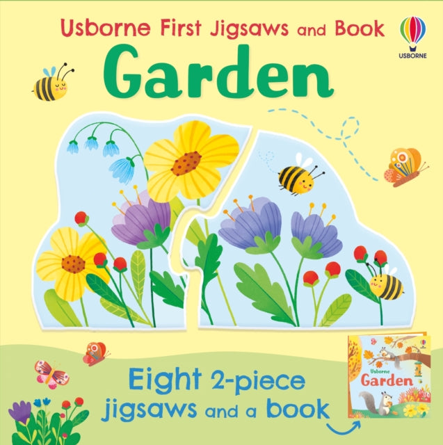 Book cover of: Usborne First Jigsaws and Book: Garden. By: OLDHAM, MATTHEW