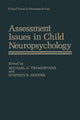 Book cover of: Assessment Issues in Child Neuropsychology. By: Michael G. Tramontana