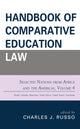 Book cover of: Handbook of Comparative Education Law. By: Charles J. Russo