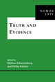 Book cover of: Truth and Evidence. By: Melissa Schwartzberg