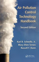 Book cover of: Air Pollution Control Technology Handbook. By: Schnelle, Karl B., Jr.