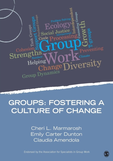Book cover of: Groups:  Fostering a Culture of Change. By: Cheri L. Marmarosh