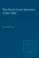 Book cover of: Paul's Cross Sermons 1534-1642. By: MACLURE