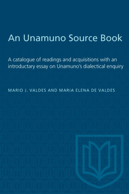 Book cover of: Unamuno Source Book. By: D. E. Valdes VALDES