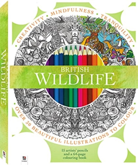 Book cover of: British Wildlife Colouring Kit