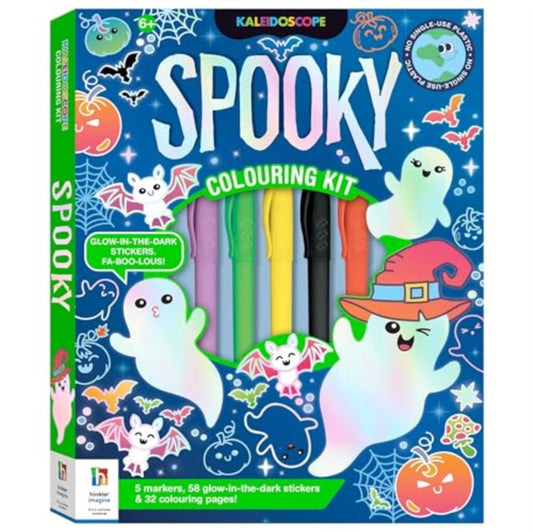 Book cover of: Kaleidoscope Spooky Colouring Kit