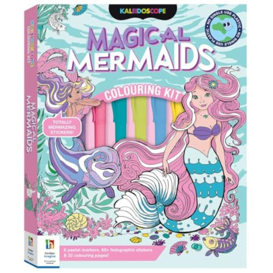 Book cover of: Kaleidoscope Colouring Kit Pastel Mermaids and More