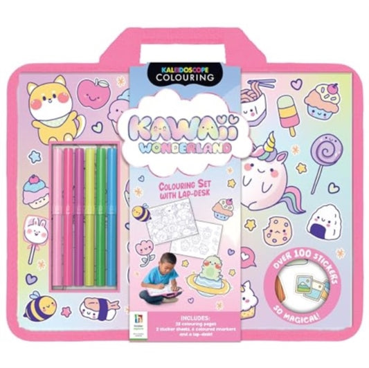 Book cover of: Kawaii Colouring Set with Lap Desk