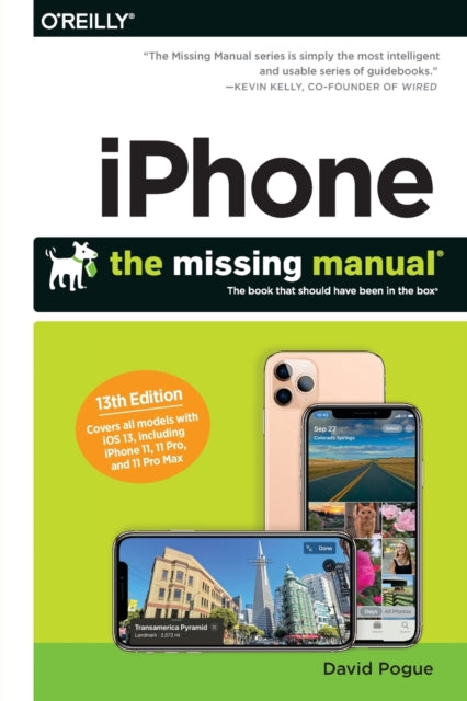 Book cover of: iPhone: The Missing Manual. By: David Pogue