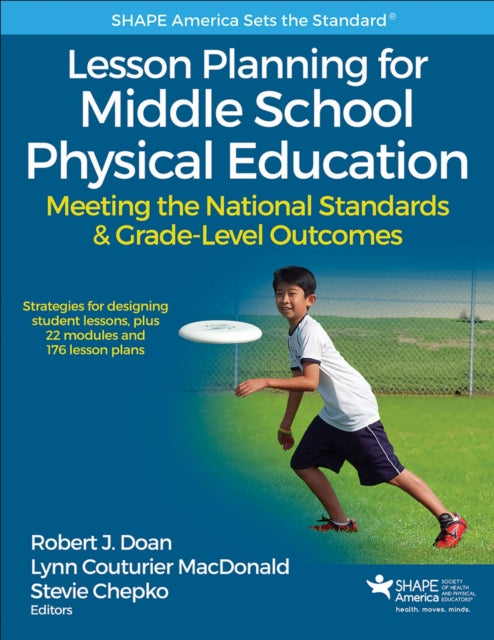 Book cover of: Lesson Planning for Middle School Physical Education. By: Robert J. Doan