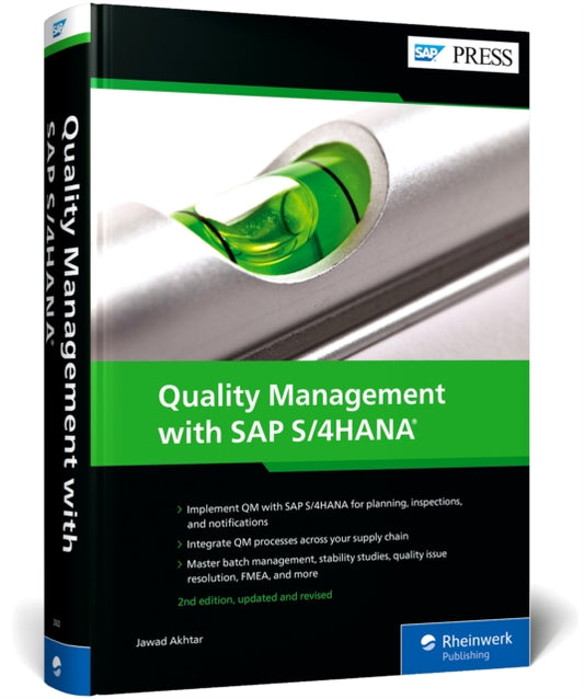 Book cover of: Quality Management with SAP S/4HANA