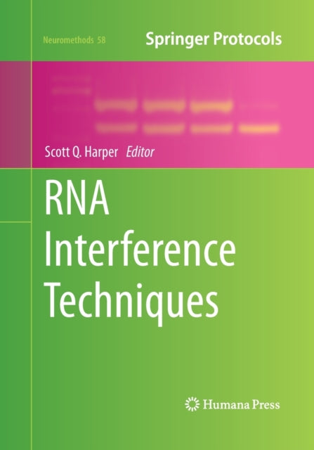 Book cover of: RNA Interference Techniques. By: Scott Q. Harper