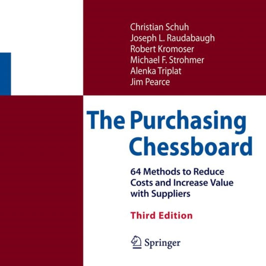 Book cover of: Purchasing Chessboard. By: Christian Schuh