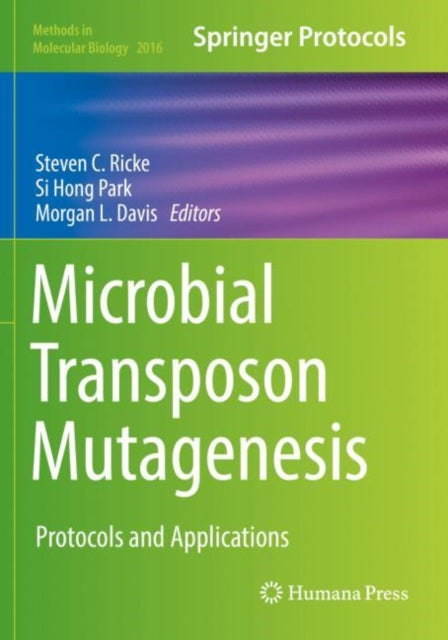 Book cover of: Microbial Transposon Mutagenesis. By: Steven C. Ricke