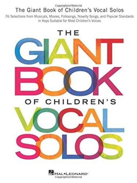 Book cover of: Giant Book of Children's Vocal Solos