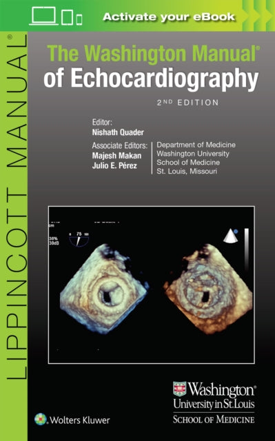 Book cover of: Washington Manual of Echocardiography. By: Nishath Quader M.D.