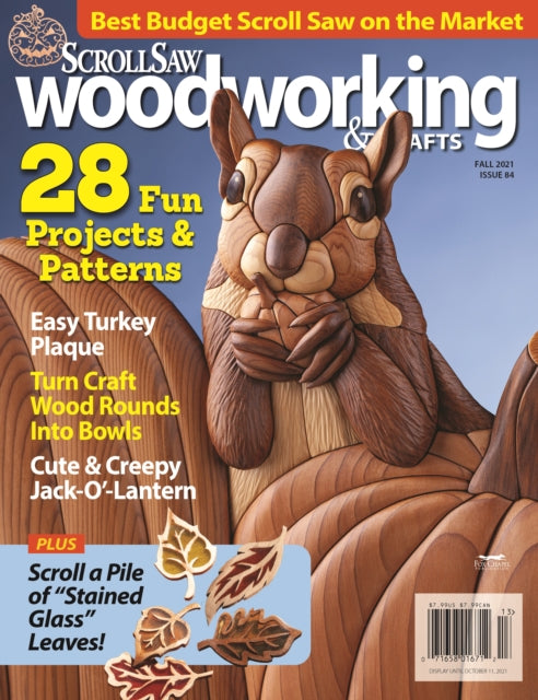 Book cover of: Scroll Saw Woodworking & Crafts Issue 84 Fall 2021